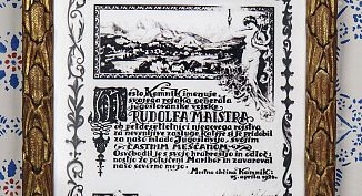 Diploma Rudolfa Maistra kot častnega meščana Kamnika