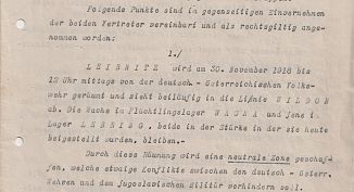 Pogodba generala Rudolfa Maistra s polkovnikom Rudolfom Passyjem