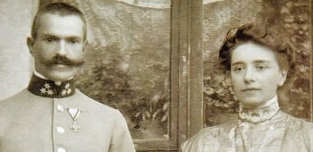 stara fotografija Rudolf in Marija Maister