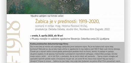 vabilo Žabica v prednosti 1919 - 2020