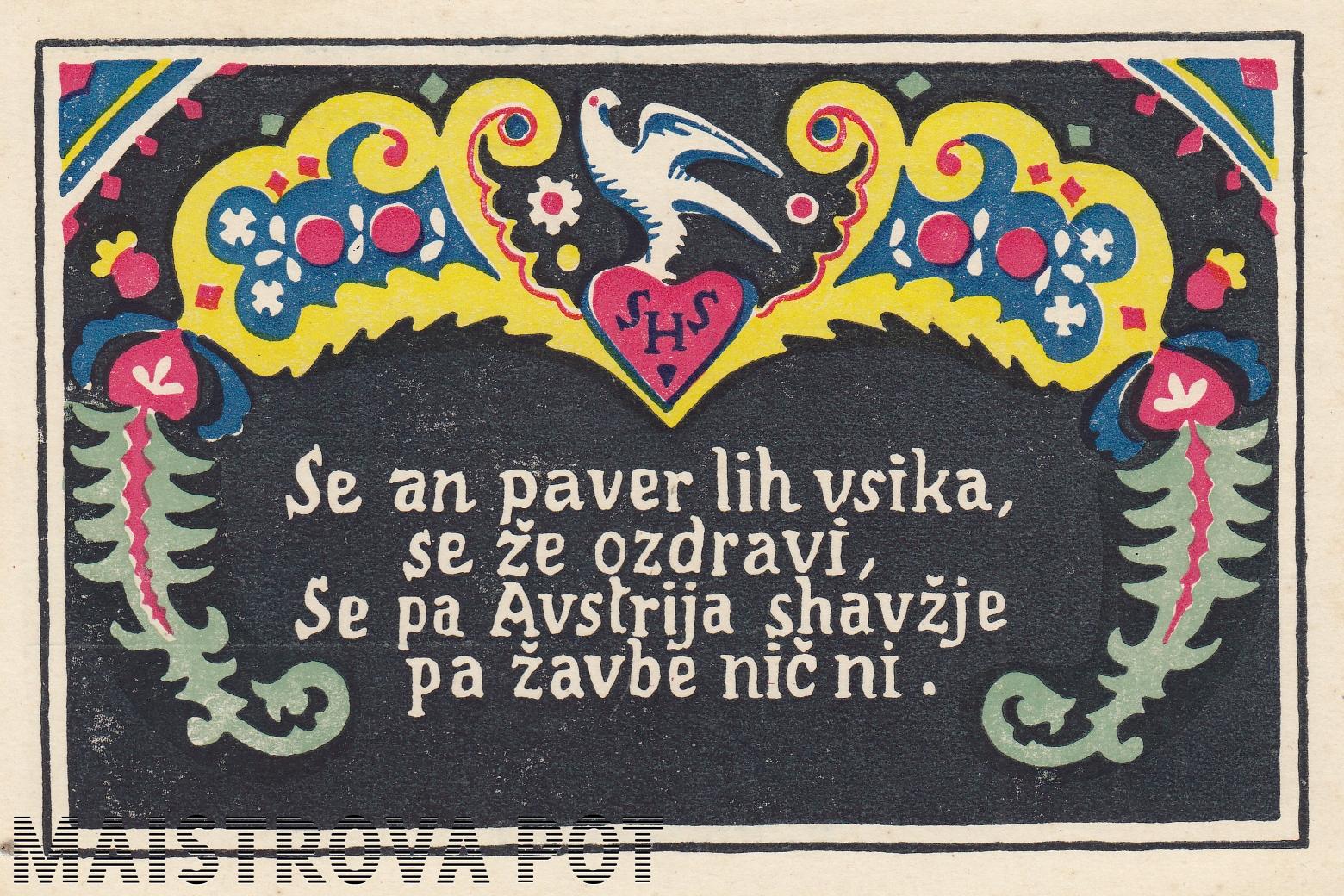 Plebiscitna razglednica št. 10 iz leta 1920