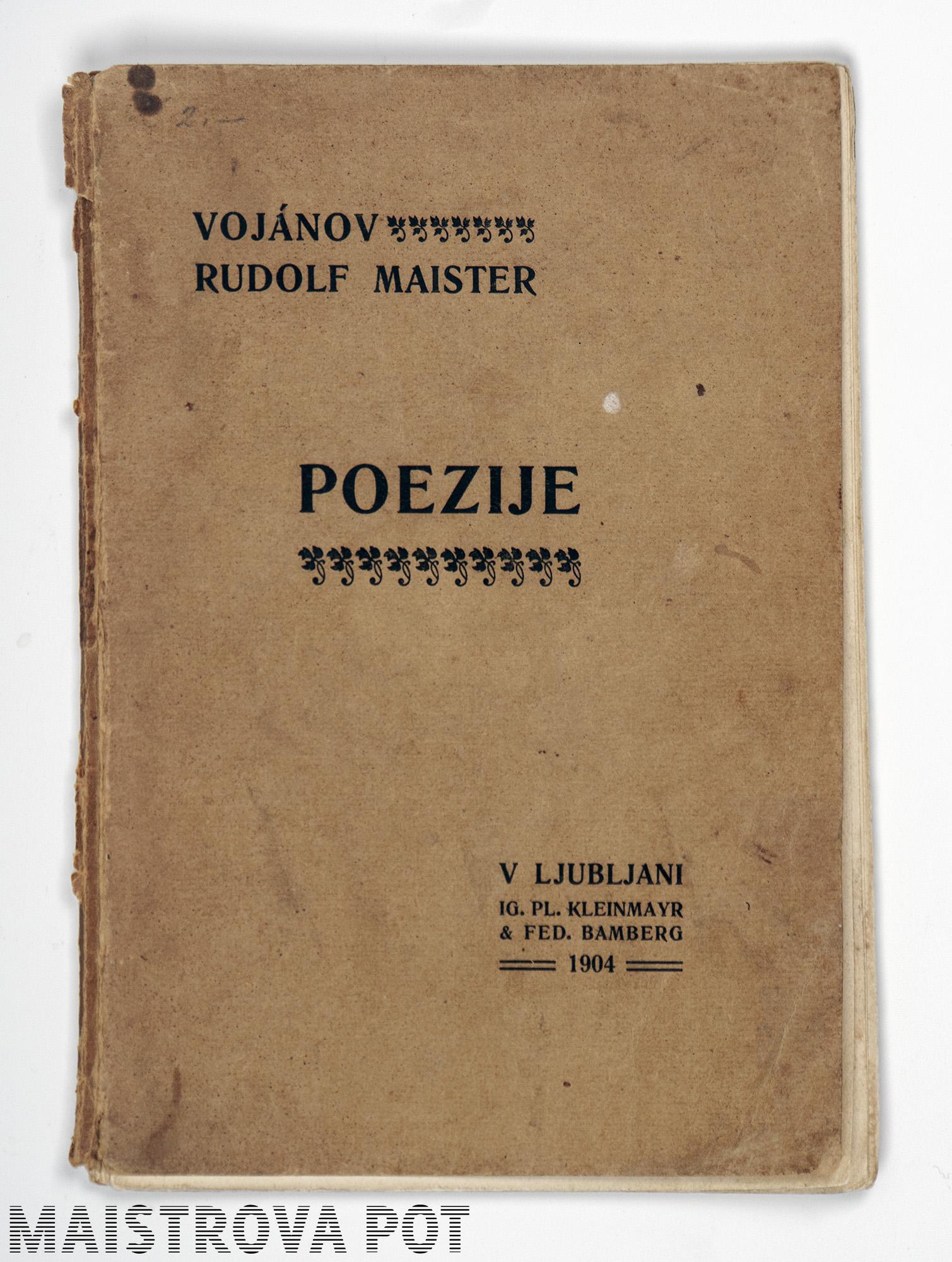 naslovnica Maistrova pesniška zbirka Poezije